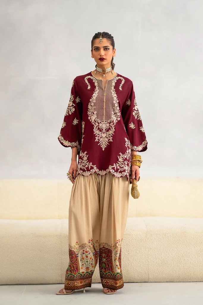 2-Pice Embroidered