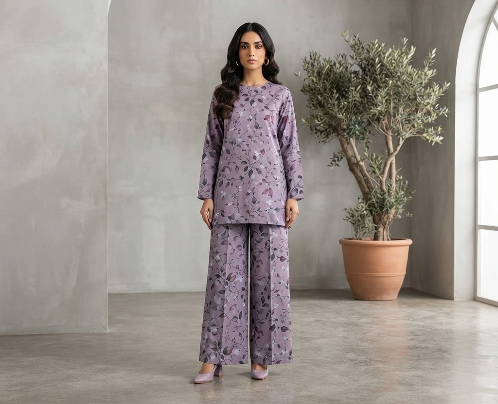 NISHAT Khaddar 2-Piece Unstitched Winter Suit – Premium Printed
