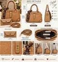Premium Embossed Handbag Set – 4PC