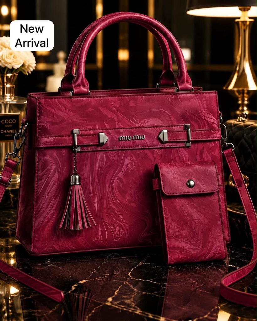 MINMIN Branded Girls Handbag (Maroon)