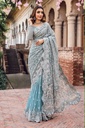 MARIA B Net Saree Unstitched Replica – Sequence & Pulse Work