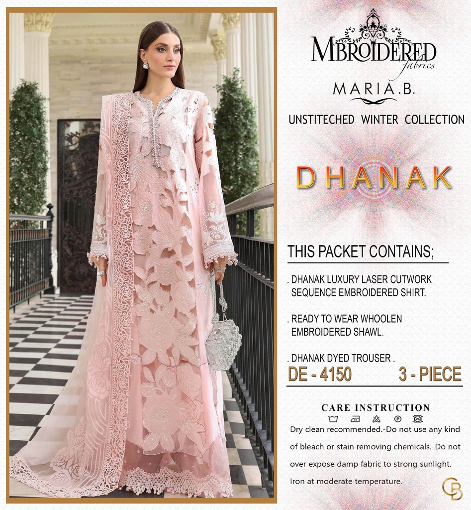 MARIA.B Winter Hit Code 4150 – Airjet Dhanak 3-Piece Unstitched Suit