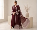 Baroque Luxury Chiffon Festive 3-Piece