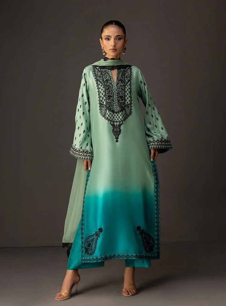 Lulusar Digital Printed Silk 3-Piece