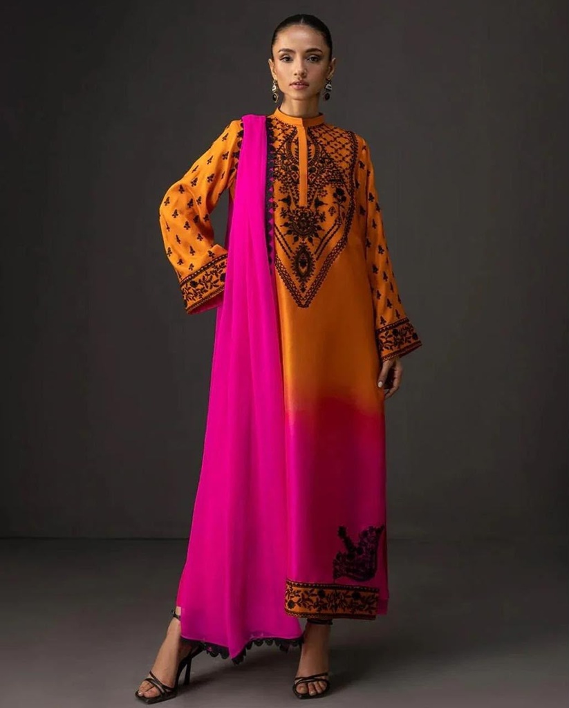 Lulusar Digital Printed Silk 3-Piece