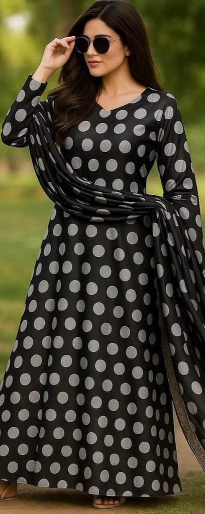 Digital Printed Silk 3-Piece